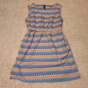 Geometric Dress with pockets